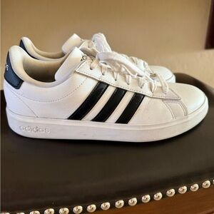 Adidas White and Black Athletic Shoes